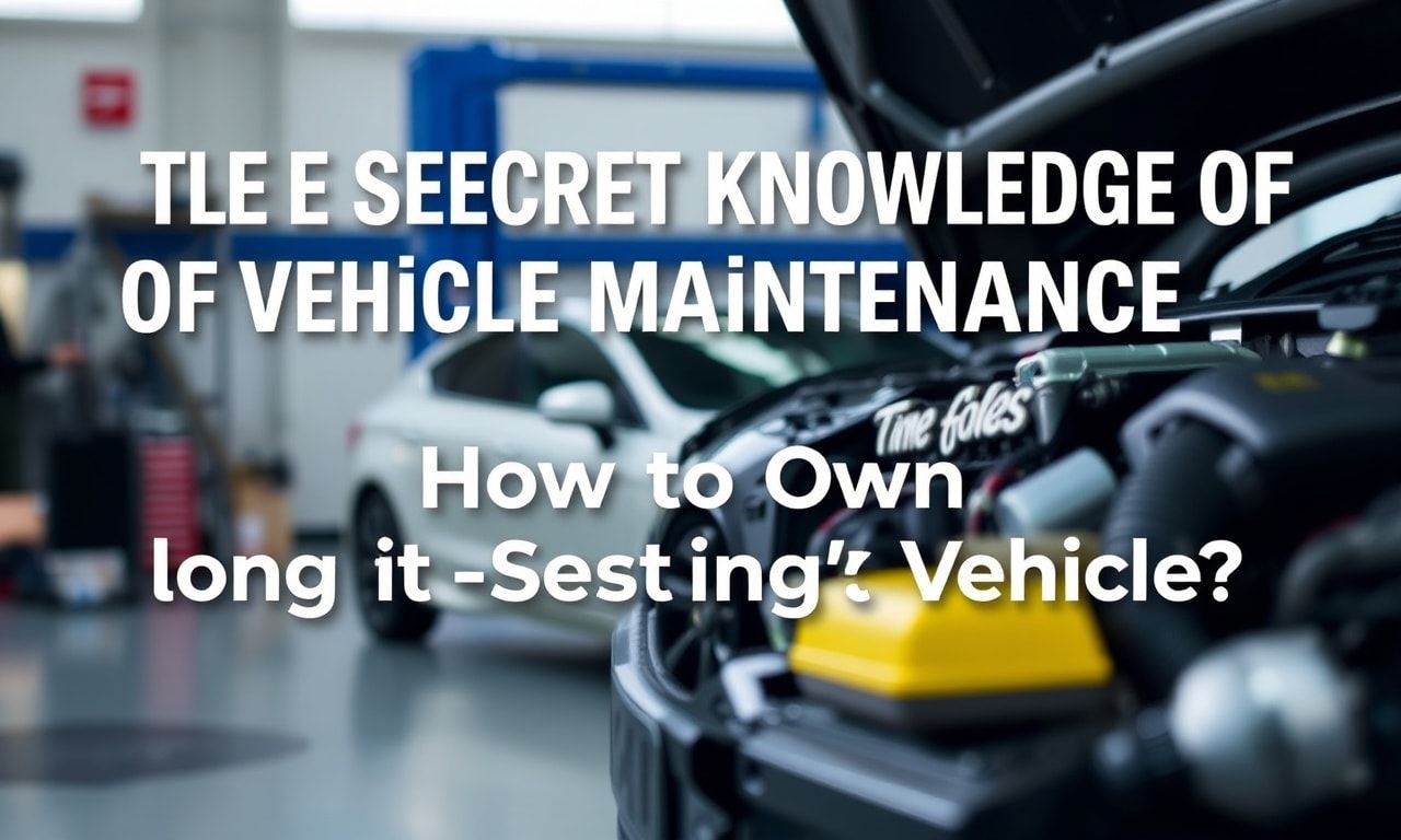 Araç Bakımının Gizli Bilgileri: Uzun Ömürlü Bir Araç Nasıl Sahiplenilir?