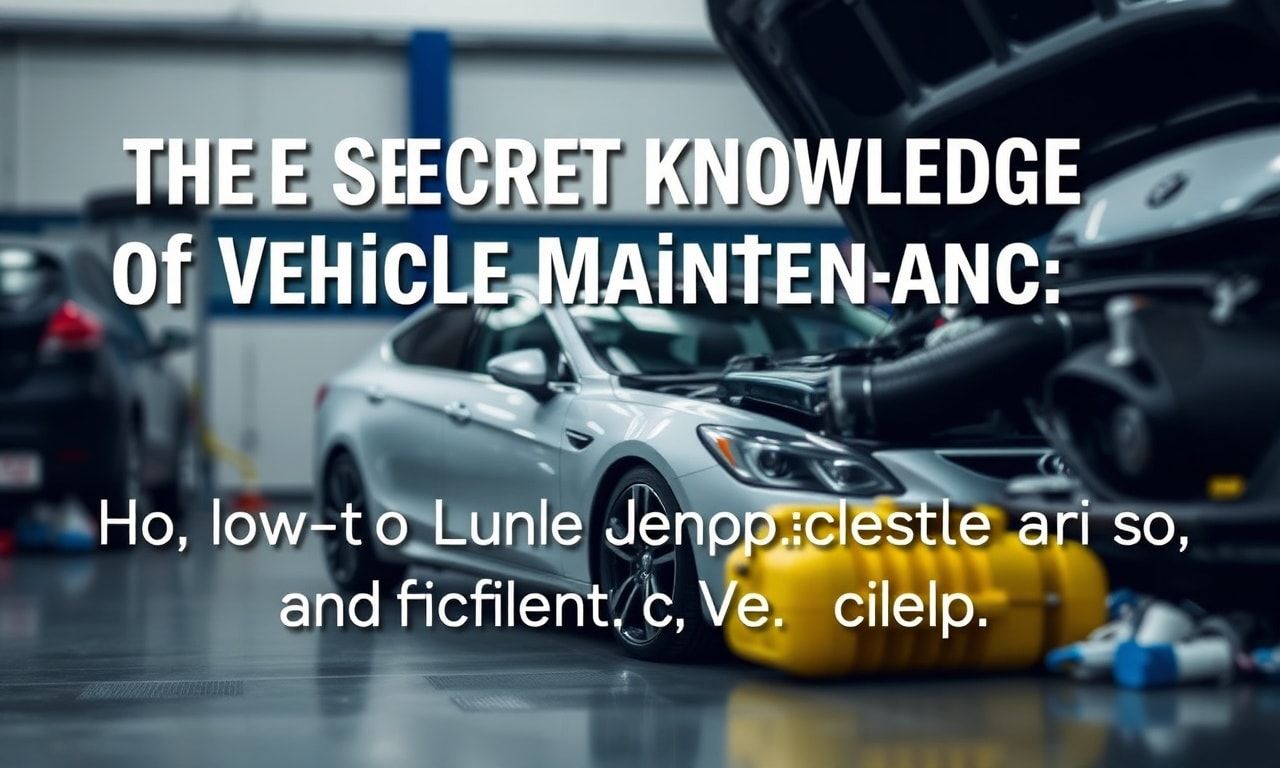 Araç Bakımının Gizli Bilgileri: Uzun Ömürlü ve Verimli Bir Araç Nasıl Sağlanır