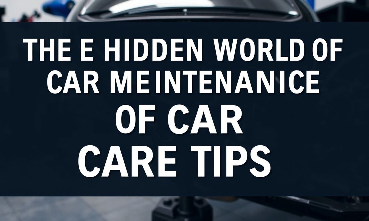 Araç Bakımının Gizli Dünyası: Kraliyet Tarzı Bakım İpuçları