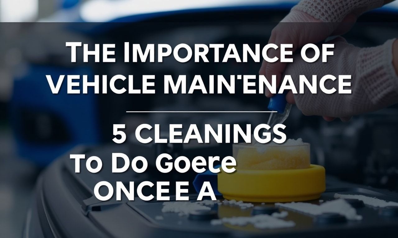 Araç Bakımının Önemi ve Yılda Bir Kere Yapılmalı 5 Temizlik