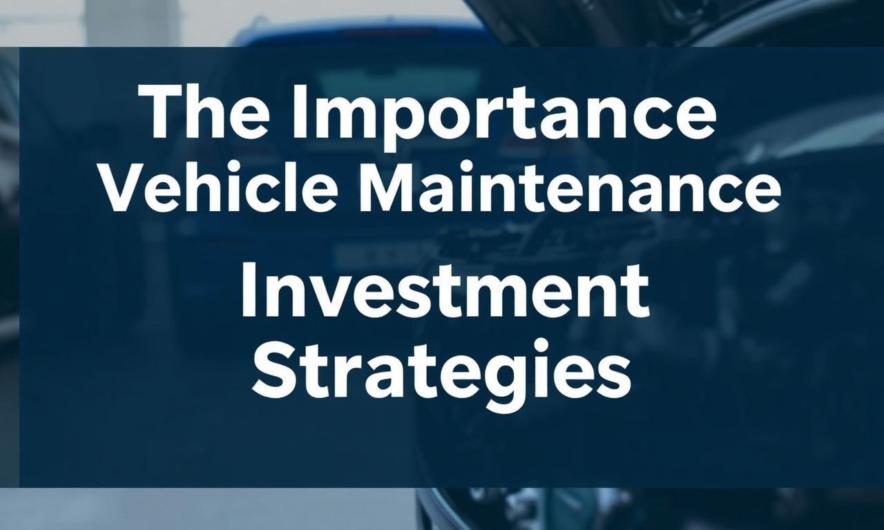 Araç Bakımının Önemi ve Yatırım Stratejileri