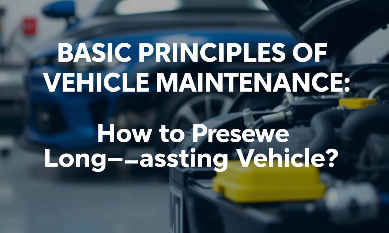 Araç Bakımının Temel İlkeleri: Uzun Ömürlü Bir Araç Nasıl Korunur?