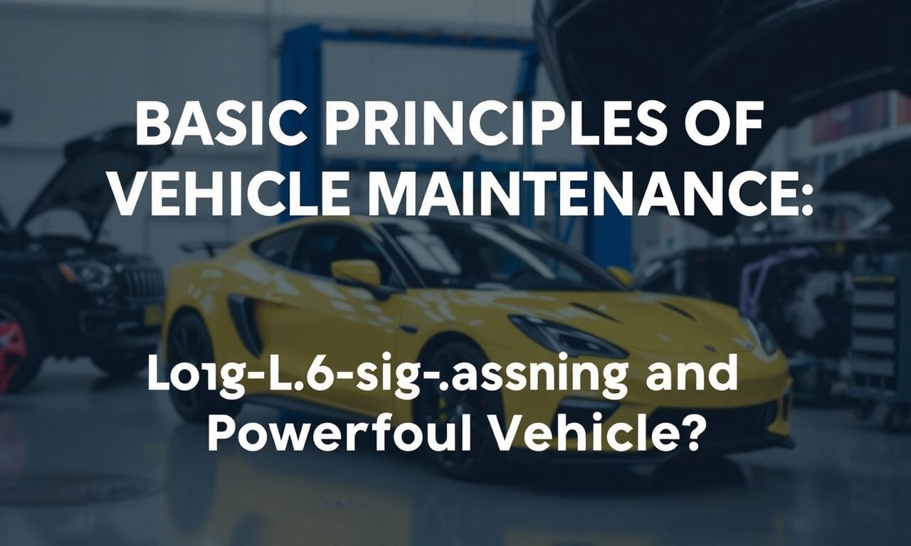 Araç Bakımının Temel İlkeleri: Uzun Ömürlü ve Güçlü Bir Araç Nasıl Sahiplenilir?