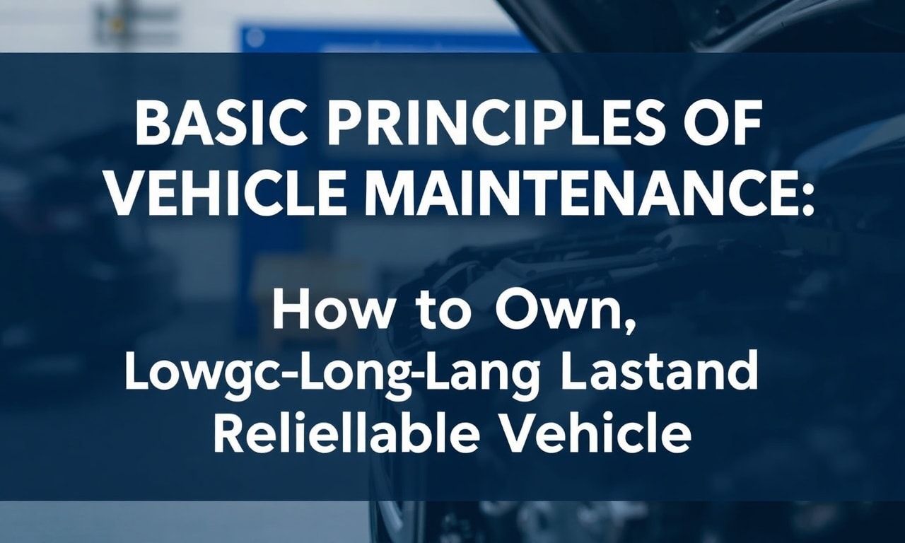 Araç Bakımının Temel İlkeleri: Uzun Ömürlü ve Güvenilir Bir Araç Nasıl Sahipliğiniz