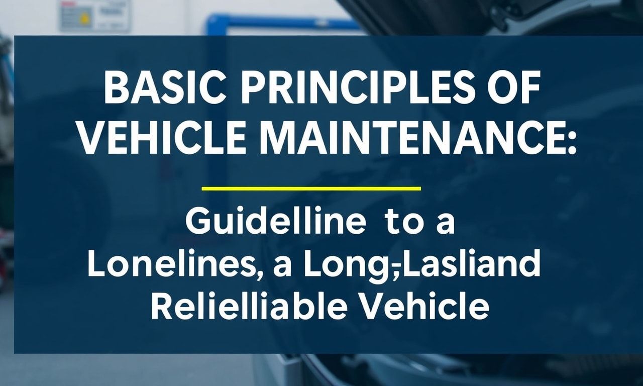 Araç Bakımının Temel İlkeleri: Uzun Ömürlü ve Güvenilir Bir Araç İçin Yönlendirmeler