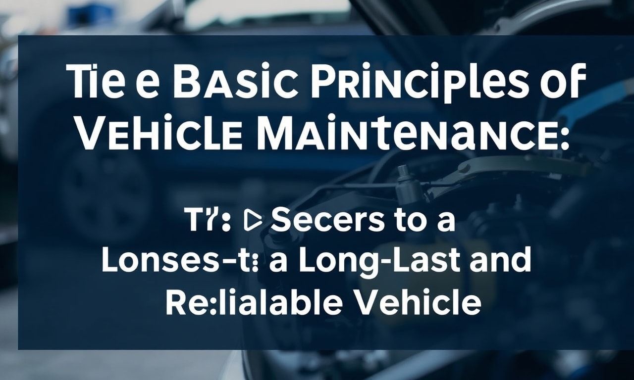 Araç Bakımının Temel İlkeleri: Uzun Ömürlü ve Güvenilir Bir Aracın Sırları