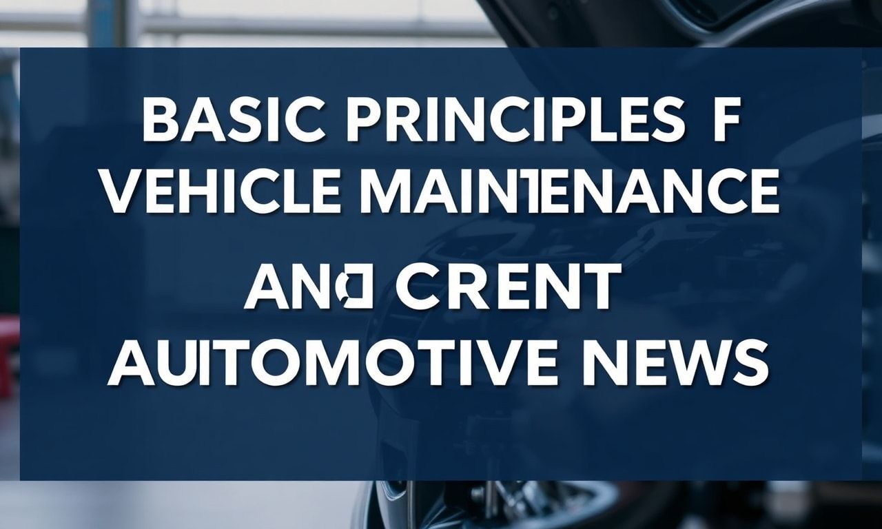 Araç Bakımının Temel İlkeleri ve Güncel Otomotiv Haberleri