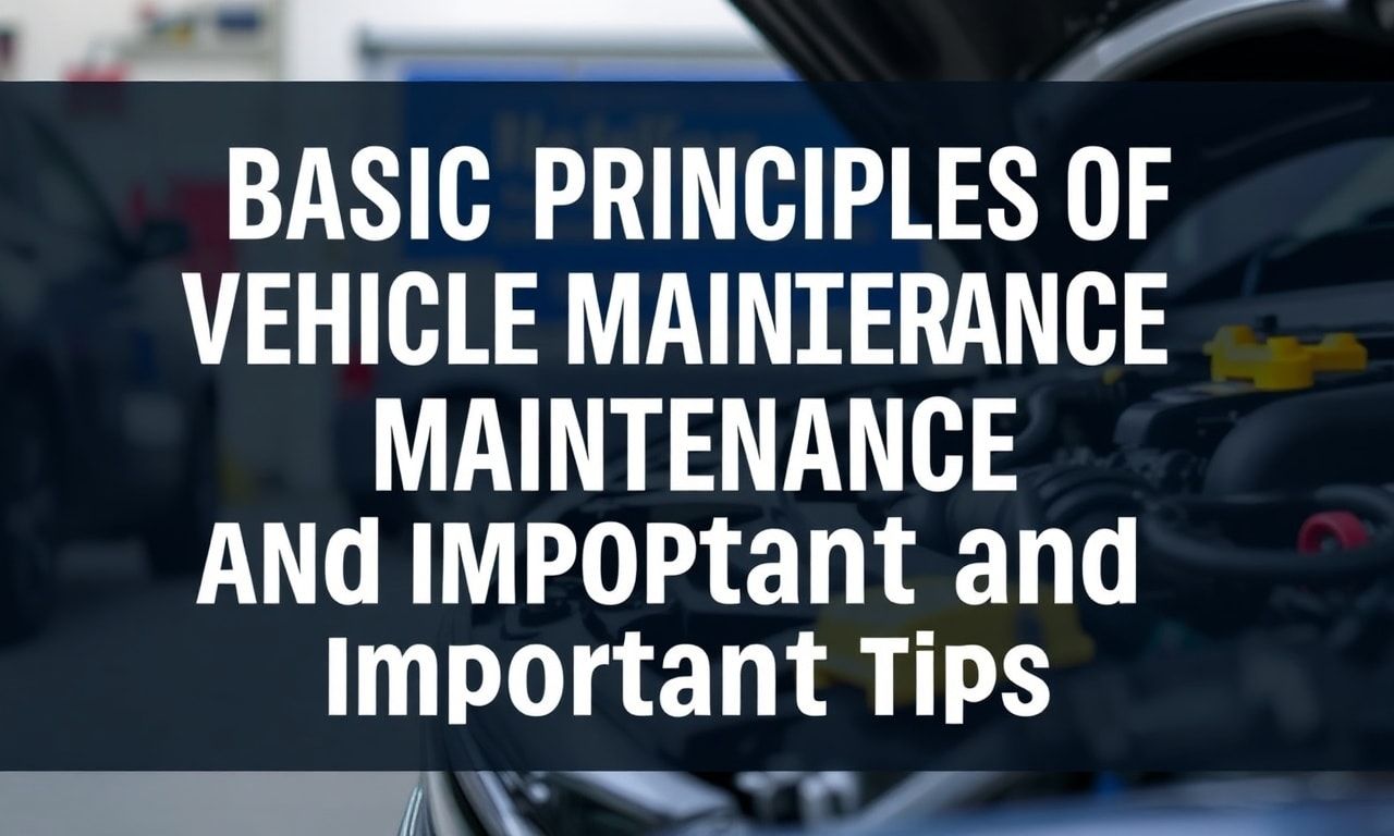 Araç Bakımının Temel İlkeleri ve Önemli İpuçları