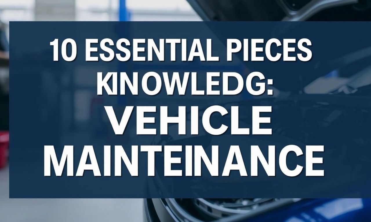 Araç Bakımına Dair Bilinmesi Gereken 10 Temel Bilgi
