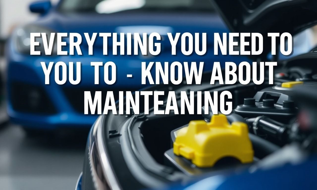 Arabanızın Bakımına Dair Bilmeniz Gereken Her Şey