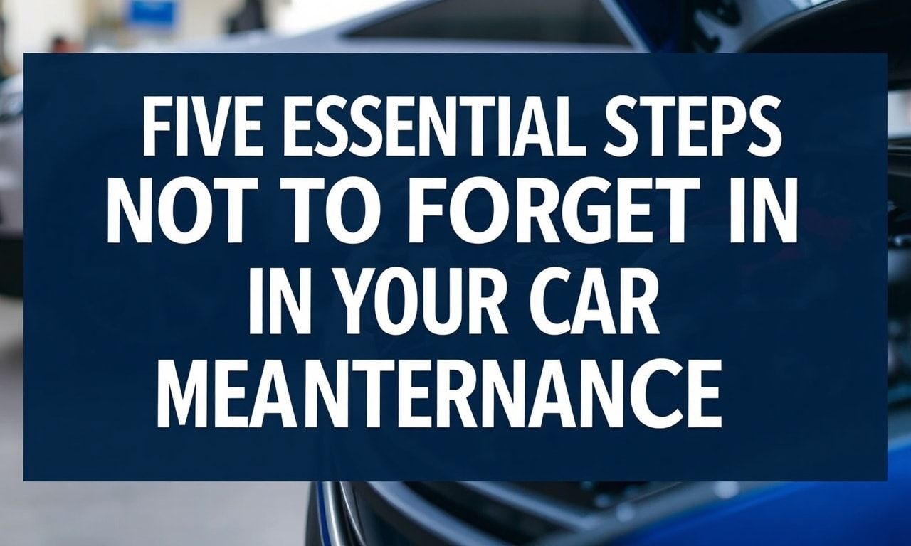 Arabanızın Bakımında Unutulmayacak 5 Temel Adım