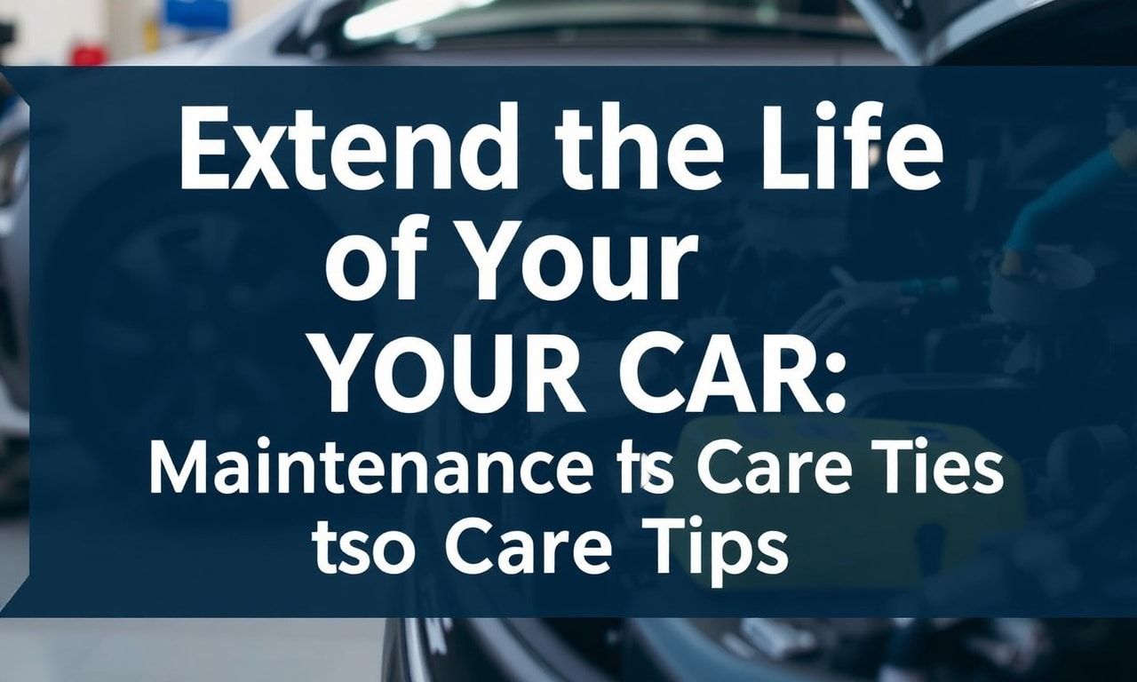 Arabanızın Hayatını Uzatın: Bakım ve Bakım İpuçları
