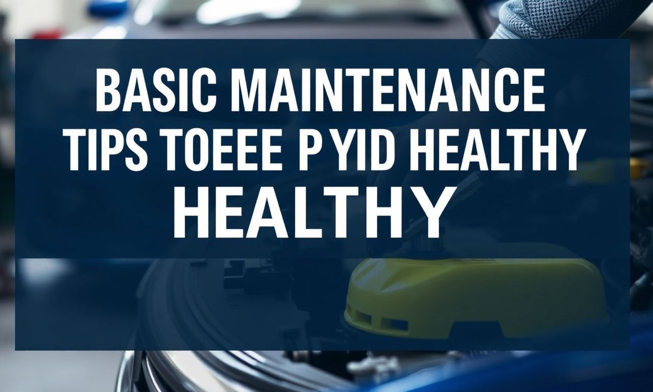 Arabanızın Sağlıklı Kalması için Temel Bakım İpuçları