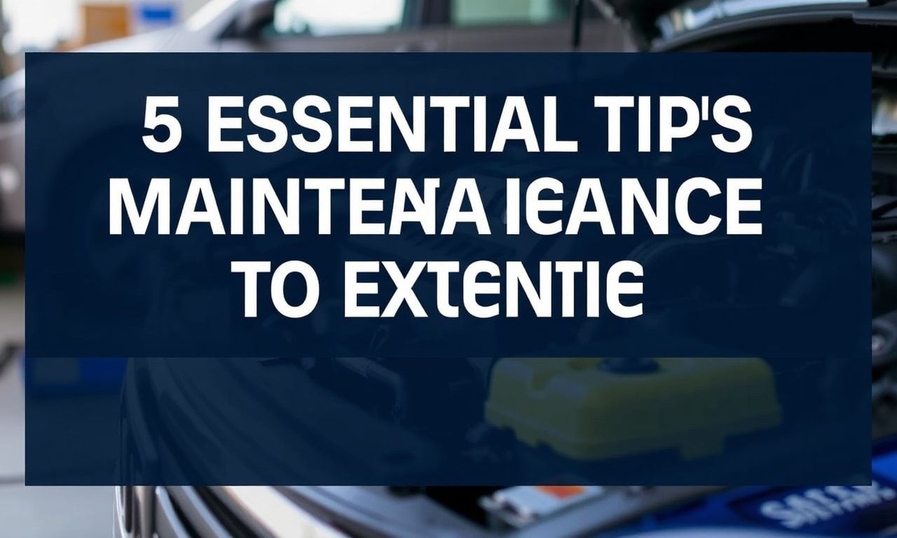 Arabanızın Yaşam Ömrünü Uzatmak İçin 5 Temel Bakım İpuçları