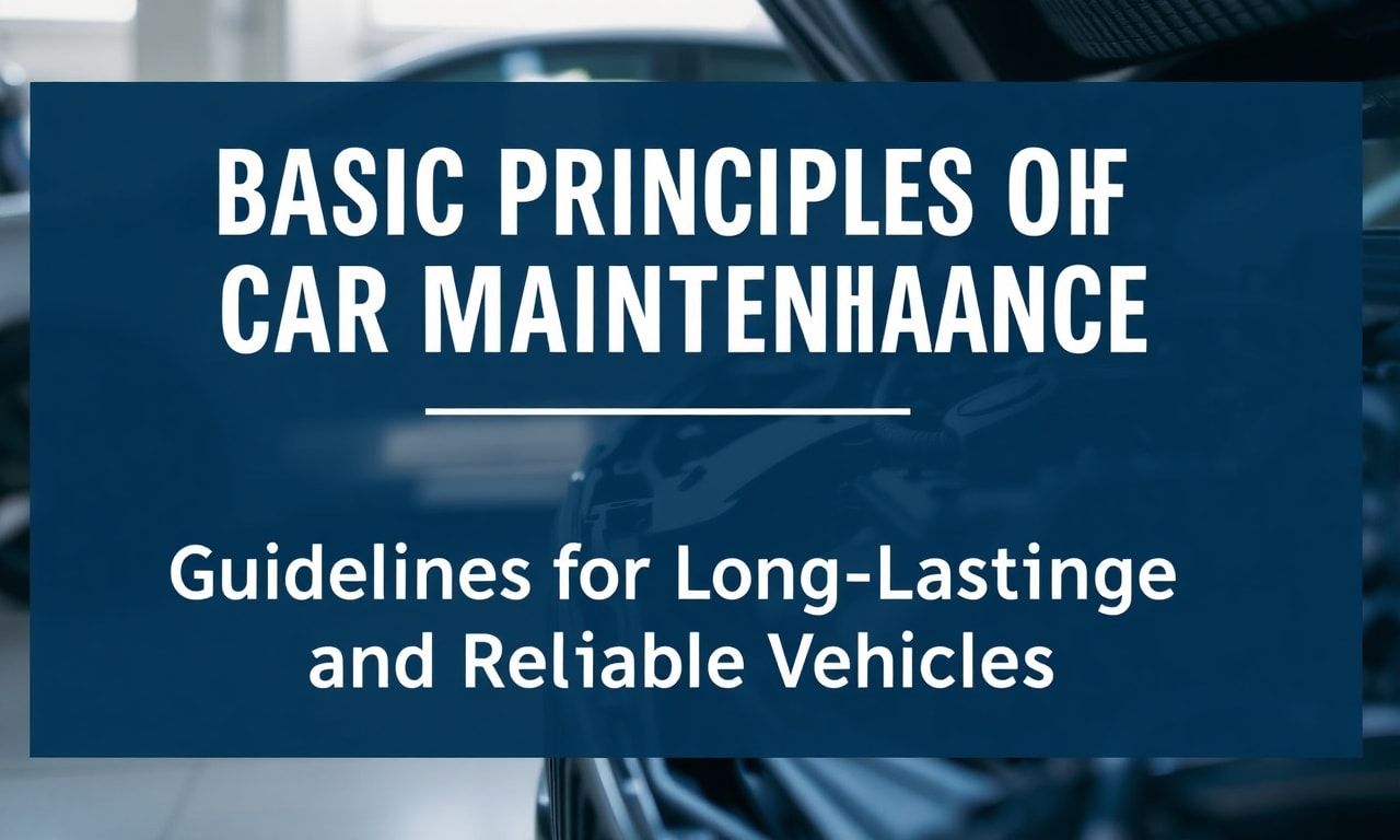 Otomobil Bakımının Temel İlkeleri: Uzun Ömürlü ve Güvenilir Araçlar İçin Yönelimler